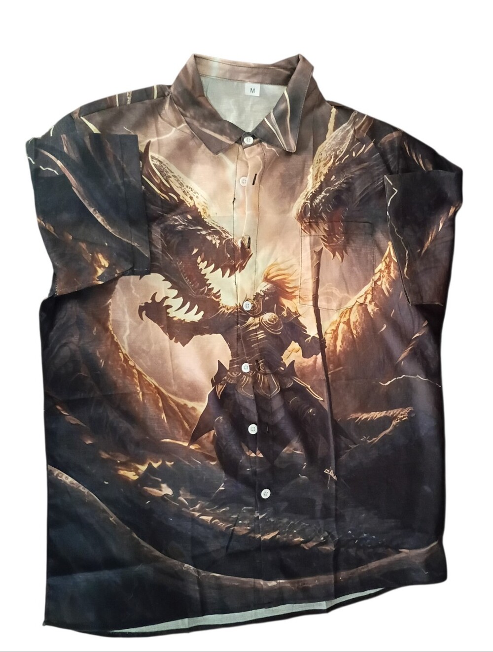 Mythical Mens Hawaiian Shirt - Fantasy Dragon  Shirt,